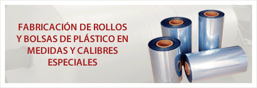 Fabricación de rollos y bolsas de plástico en medidas y calibres especiales